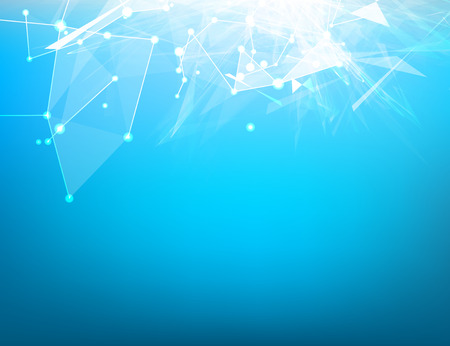 Abstract blue light background for science design. Vector illustration.のイラスト素材