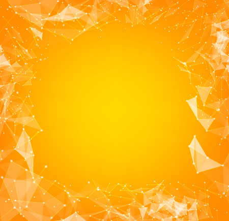 Abstract polygons with lines and triangles design. Vector illustration.のイラスト素材