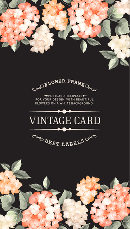Vintage card for Wedding invitation template.のイラスト素材