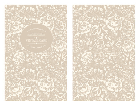 Design for you personal cover with rose flowers. Floral theme for book cover. Flower texture illustration in style of engraving. Ornate of floral seamless pattern in Gzhel style. Vector illustrationのイラスト素材