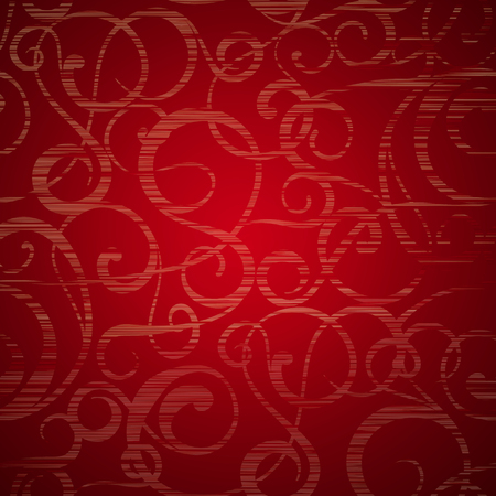 Fantasy swirl background with light various swirls over fantasy red background. Vector illustration.のイラスト素材