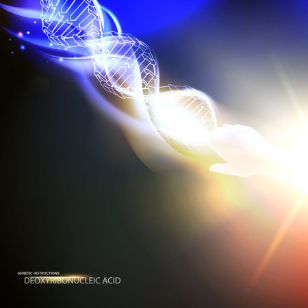 Biochemistry infographics design for science. Vector illustrtion.のイラスト素材