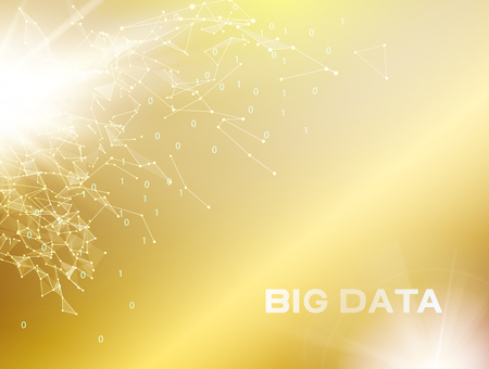 Abstract futuristic design. Computer technology and Big Data.の写真素材