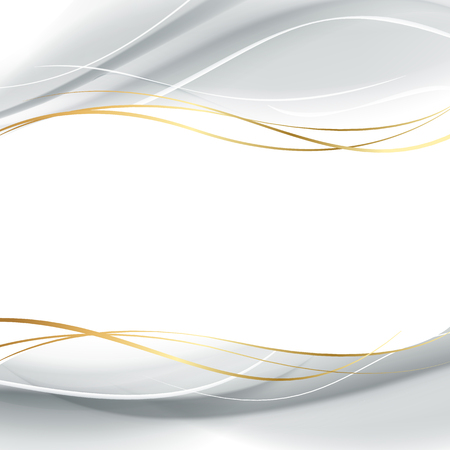 White and shadow gray smooth lines for abstract background. Vector illustration, eps 10 contains transparencies.のイラスト素材