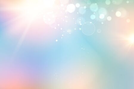 Blue bokeh abstract light