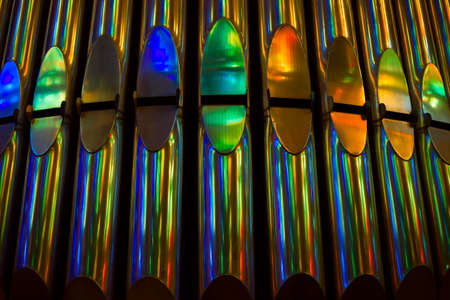 Shine surface of the pipe organ.の写真素材