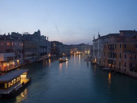 Venize centre architecture. Great channel buildings from waterのeditorial素材