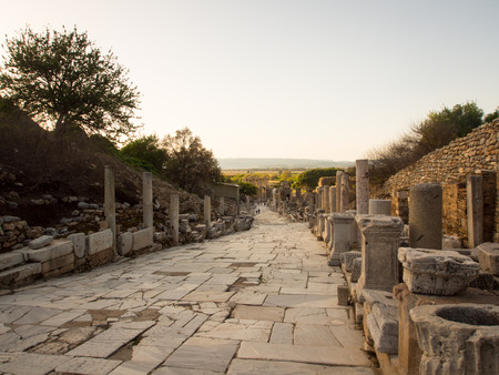 Ancient Ephesus archeological site near Selcuk, Turkeyのeditorial素材