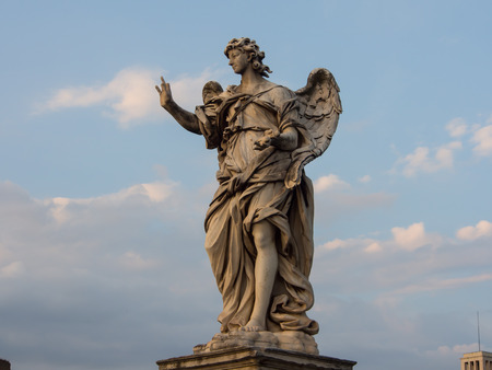 The Mausoleum of Hadrian, sculpture on the bridgeのeditorial素材