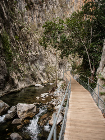 Sapadere canyon in Alanya, Antalya province, in springの写真素材