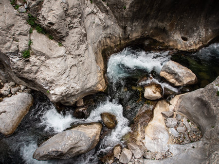Sapadere canyon in Alanya, Antalya province, in springの写真素材