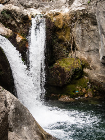 Sapadere canyon in Alanya, Antalya province, in springの写真素材