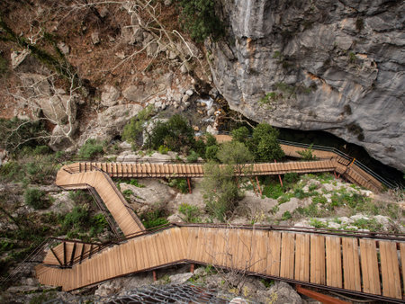 Sapadere canyon in Alanya, Antalya province, in springの写真素材