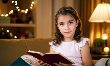 Cozy Reading Time on a Couchの素材