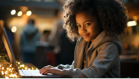 Late Night Study Session with Laptopの素材