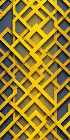 Fret Shapes in Yellow and Grayの素材