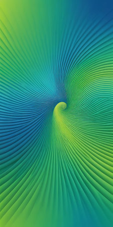 Spiral Shapes in Blue and Greenの素材