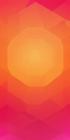 Octagonal Shapes in Orange Hotpinkの素材
