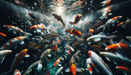 A wide-angle underwater photography capturingの素材