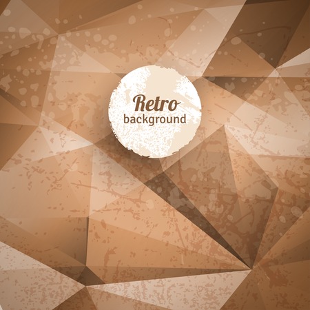 Vector illustration. Vintage frame, invitation design with messy stains.のイラスト素材