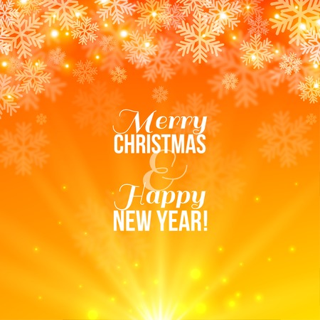 Vector illustration. Blurred background. Snow out of focus.のイラスト素材