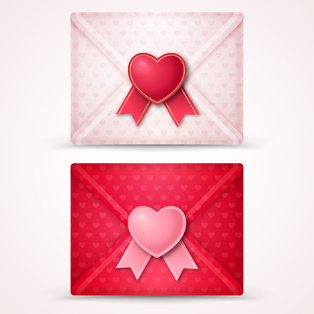 Happy Valentine\'s Day Envelope. のイラスト素材