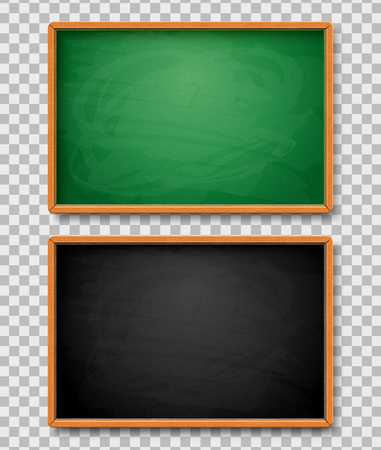 Black and Green chalkboardsのイラスト素材