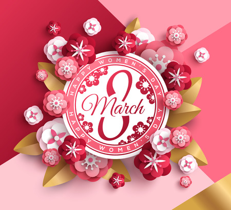 International Women's day card.のイラスト素材