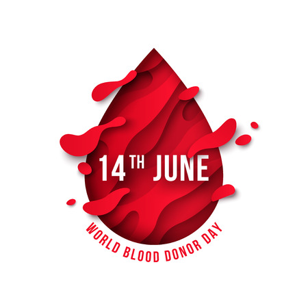 World donor day blood dropのイラスト素材