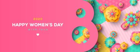 Womens Day greeting cardのイラスト素材