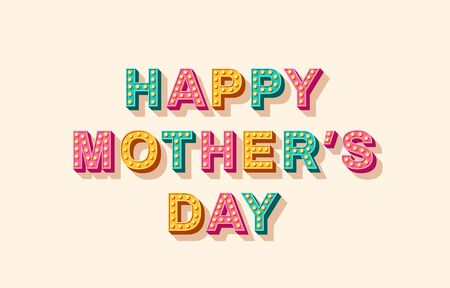 Happy Mothers Day cardのイラスト素材