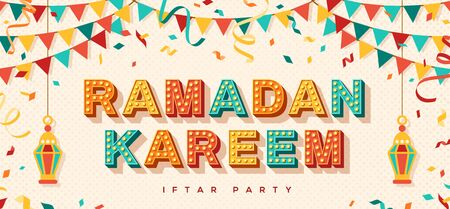 Ramadan Kareem concept bannerのイラスト素材