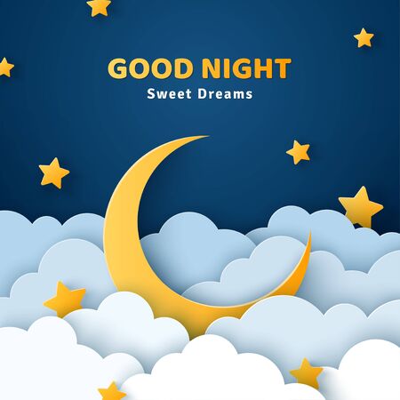 Good night conceptのイラスト素材