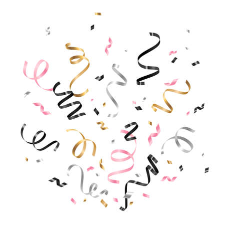 Serpentine and confettiのイラスト素材