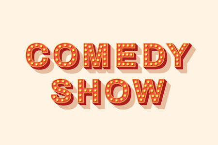 Comedy show letteringのイラスト素材
