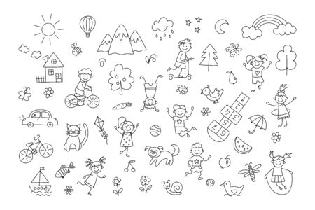 Vector Of Happy Children In Summer Park Id Royalty Free Image Stocklib Vector Of Happy Children In Summer Park Id Royalty Free Image Stocklib