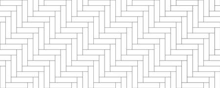 Vintage herringbone wooden floor seamless pattern. Parquet or laminate design texture. White...