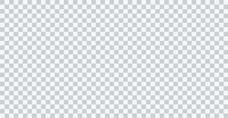 Transparent light background. Transparent mesh. Gray and white chess seamless pattern. Checker texture. Square geometric grid. Vector illustration.のイラスト素材