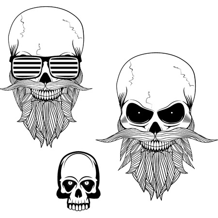 skull.Design element in vectorのイラスト素材
