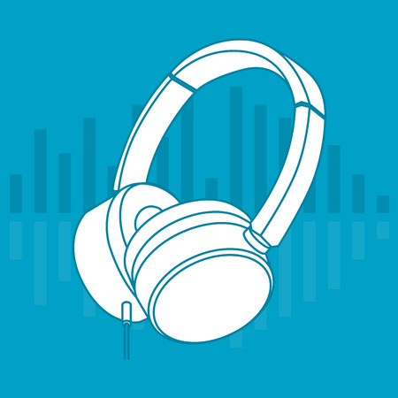 headphones in vectorのイラスト素材