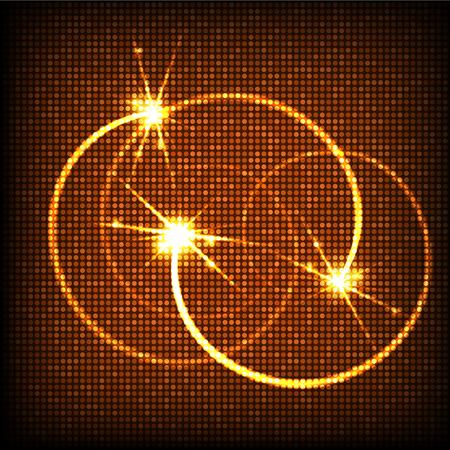 Vector gold abstract background with flares. Gold background. Vector illustration.のイラスト素材