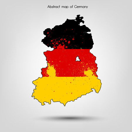 Abstract map of Germany. illustration.のイラスト素材