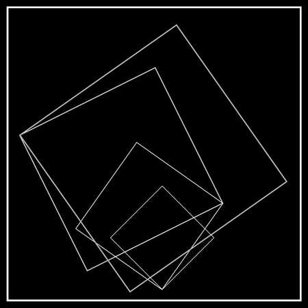 Abstraction of light squares corners business logoのイラスト素材