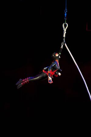 performance of Vladivostok circus artists before the new yearのeditorial素材