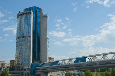 Modern office building of city business centreの写真素材