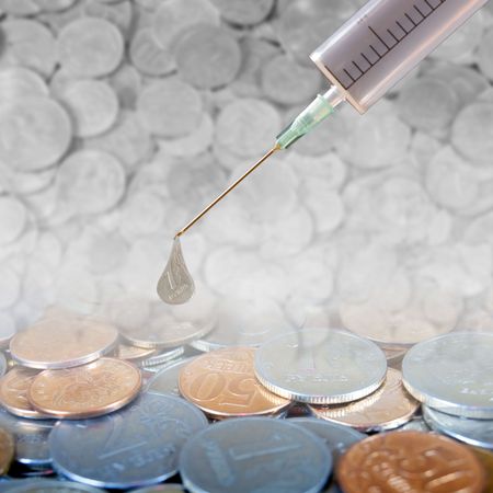 Financial injectionの写真素材