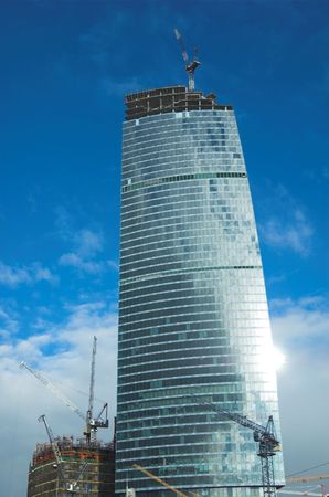 Modern office building of city business centre