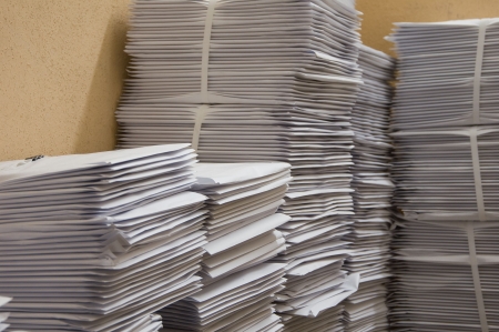 Considerable quantity of paper post envelopes