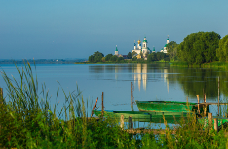 View of the Monastery of St. Jacob Saviour, Rostov the Great, Russiaの写真素材