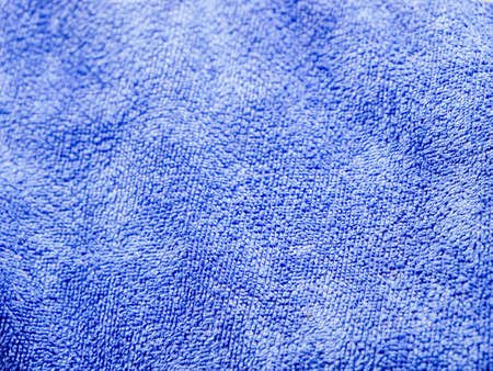 Blue bath towel texture close upの写真素材